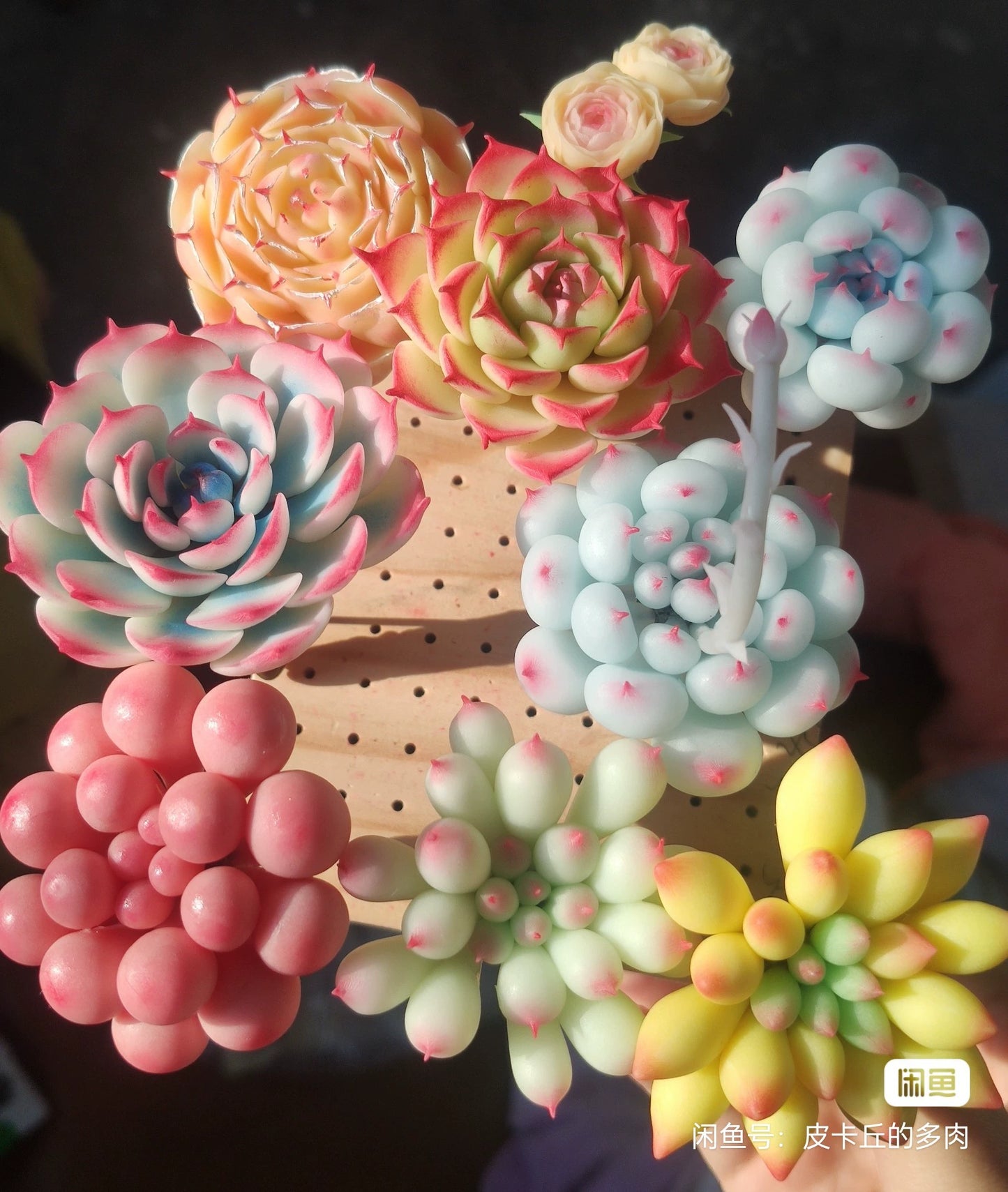 1:12 Scale Miniature Succulent Plant Clay Craft DIY Decoration