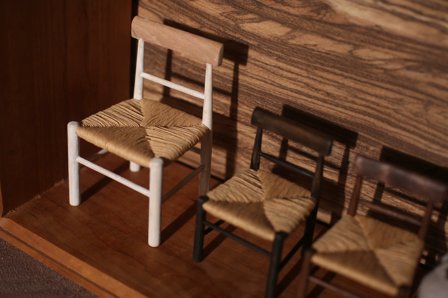1:6 Scale 1:8 Scale Woven Chair Miniature Dollhouse Furniture