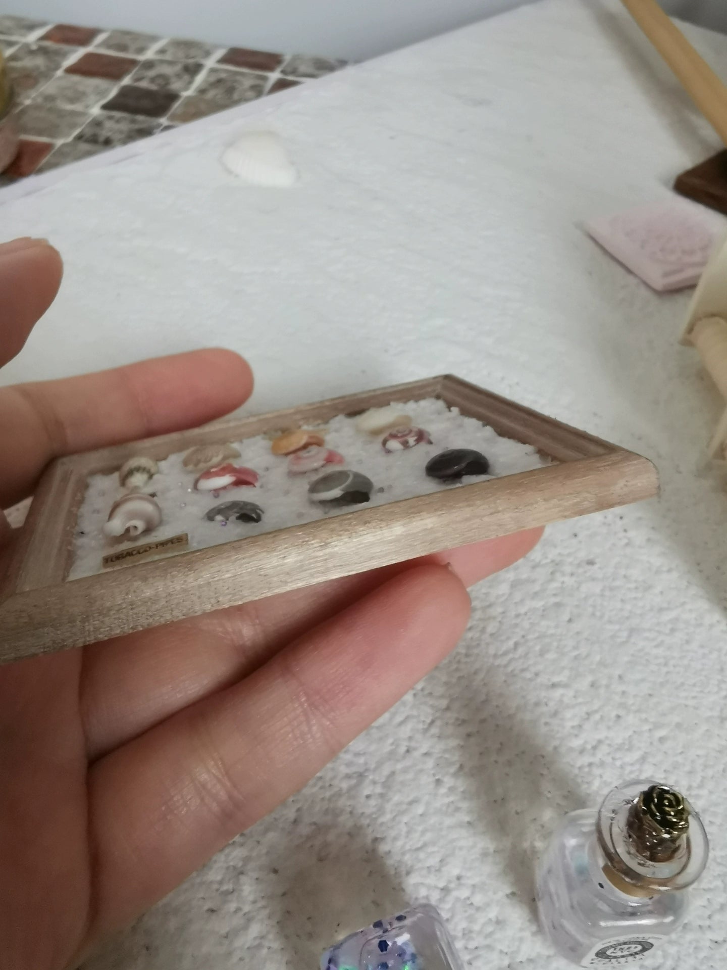 Miniatura de concha marina a escala 1:12 para decorar casas de muñecas BJD y Blythe.
