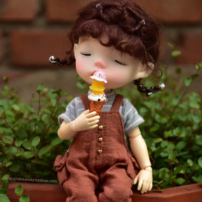 Accessoires pour glaces et nourriture pour poupées BJD Blythe, échelle 1:6