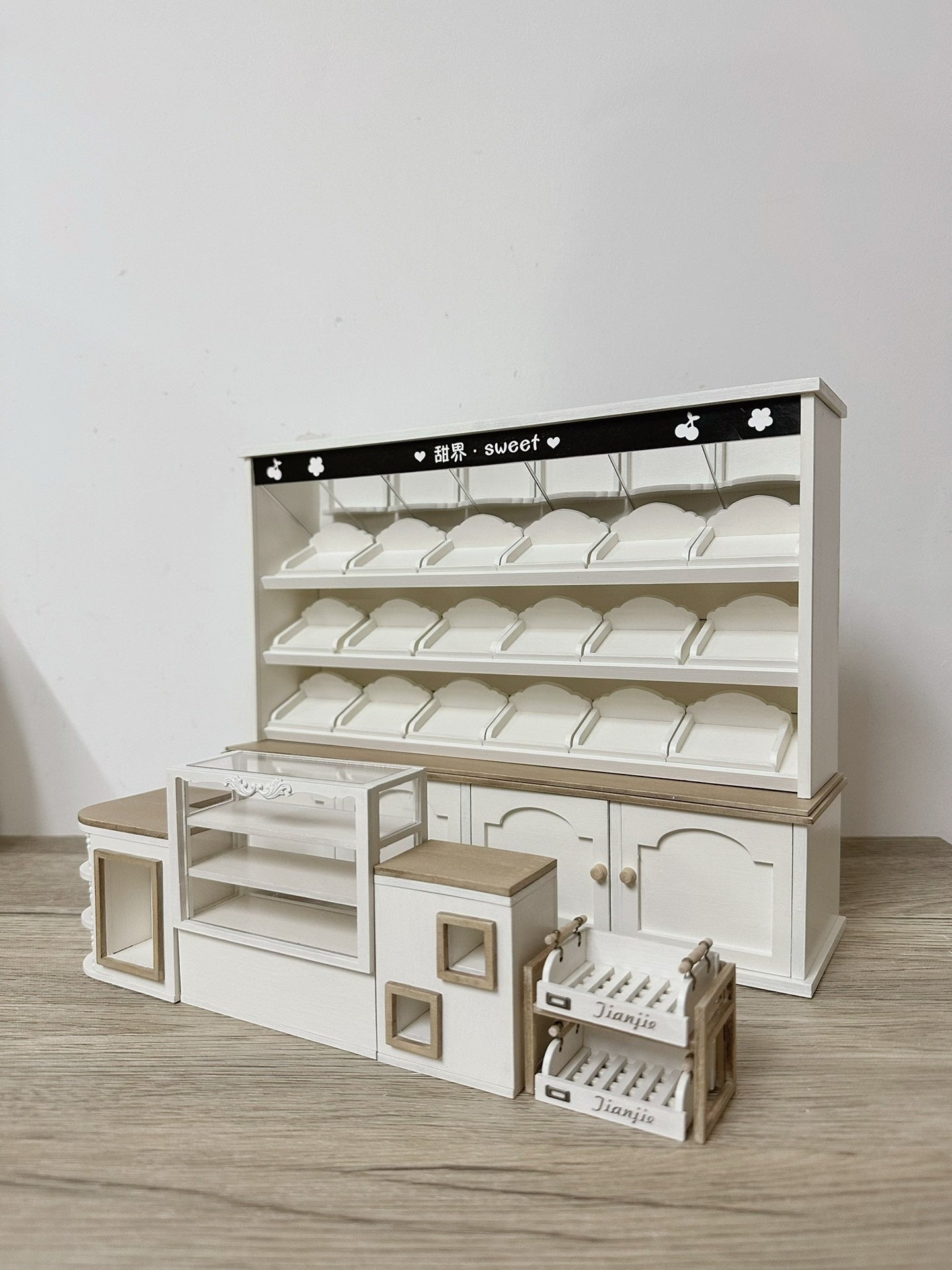 1:6 Scale Miniature Nordic Retro Wooden Cabinet For Blythe Dollhouse Custom Handmade Furniture