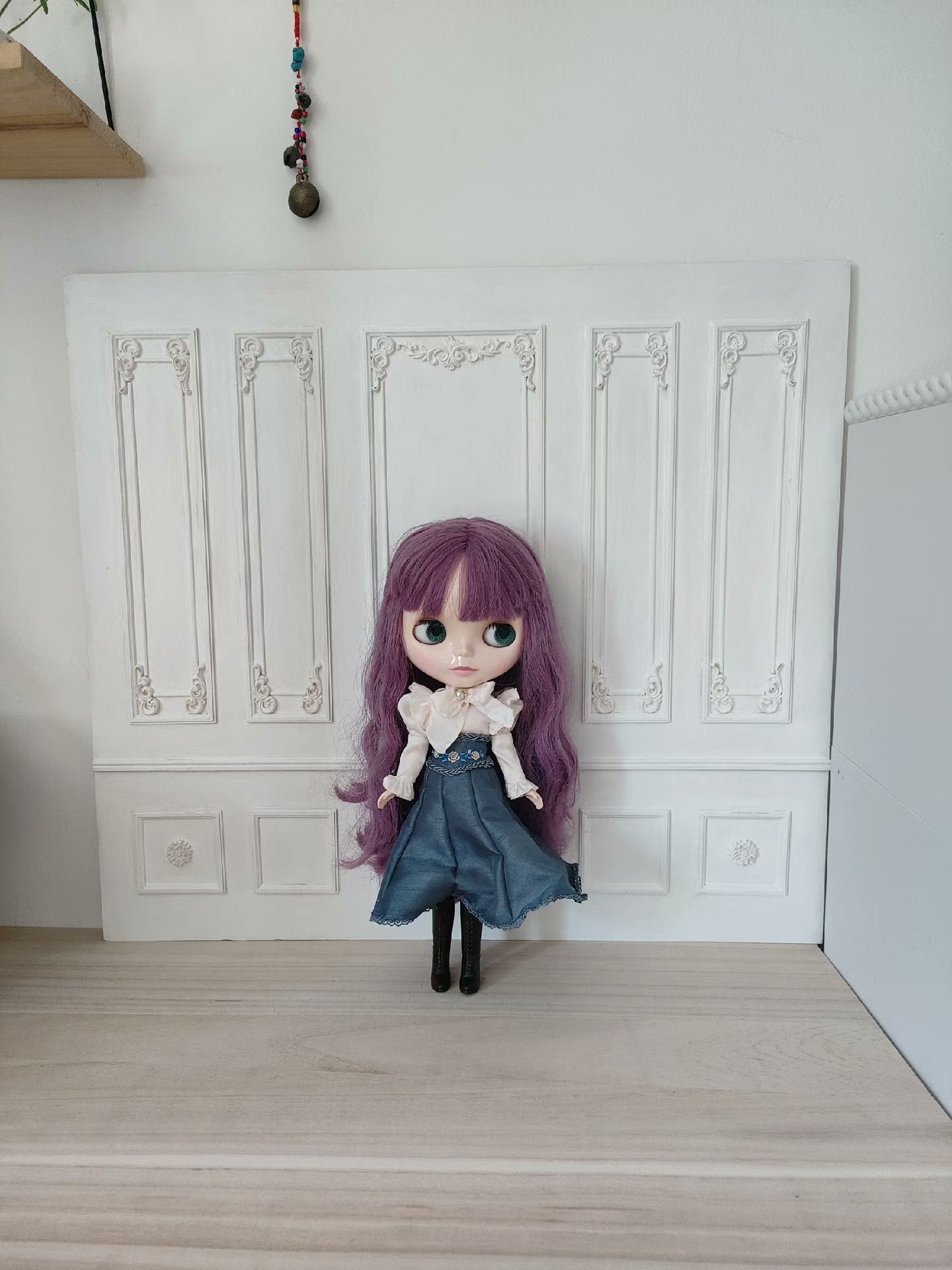 1:6 Scale Dollhouse Background Board Double Sided Miniature Scene For Blythe And BJD Dolls
