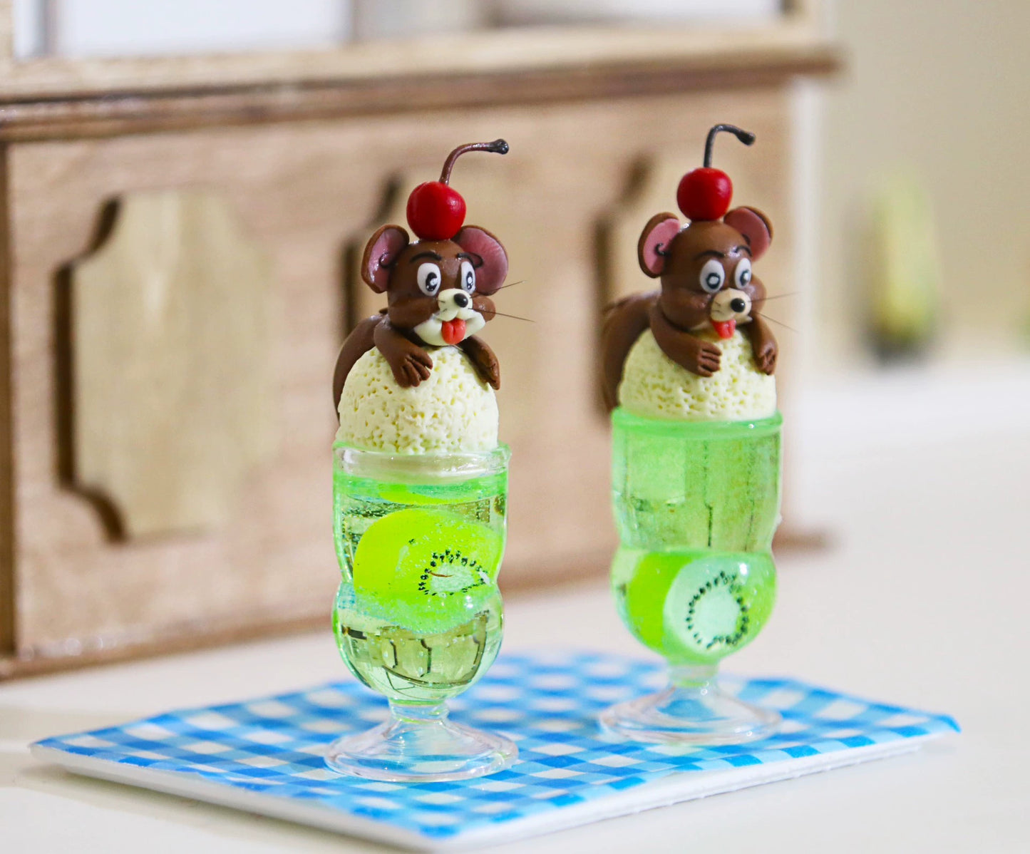Ensemble d'aliments miniatures en argile à l'échelle 1:12 pour accessoires de photographie pour maison de poupée BJD