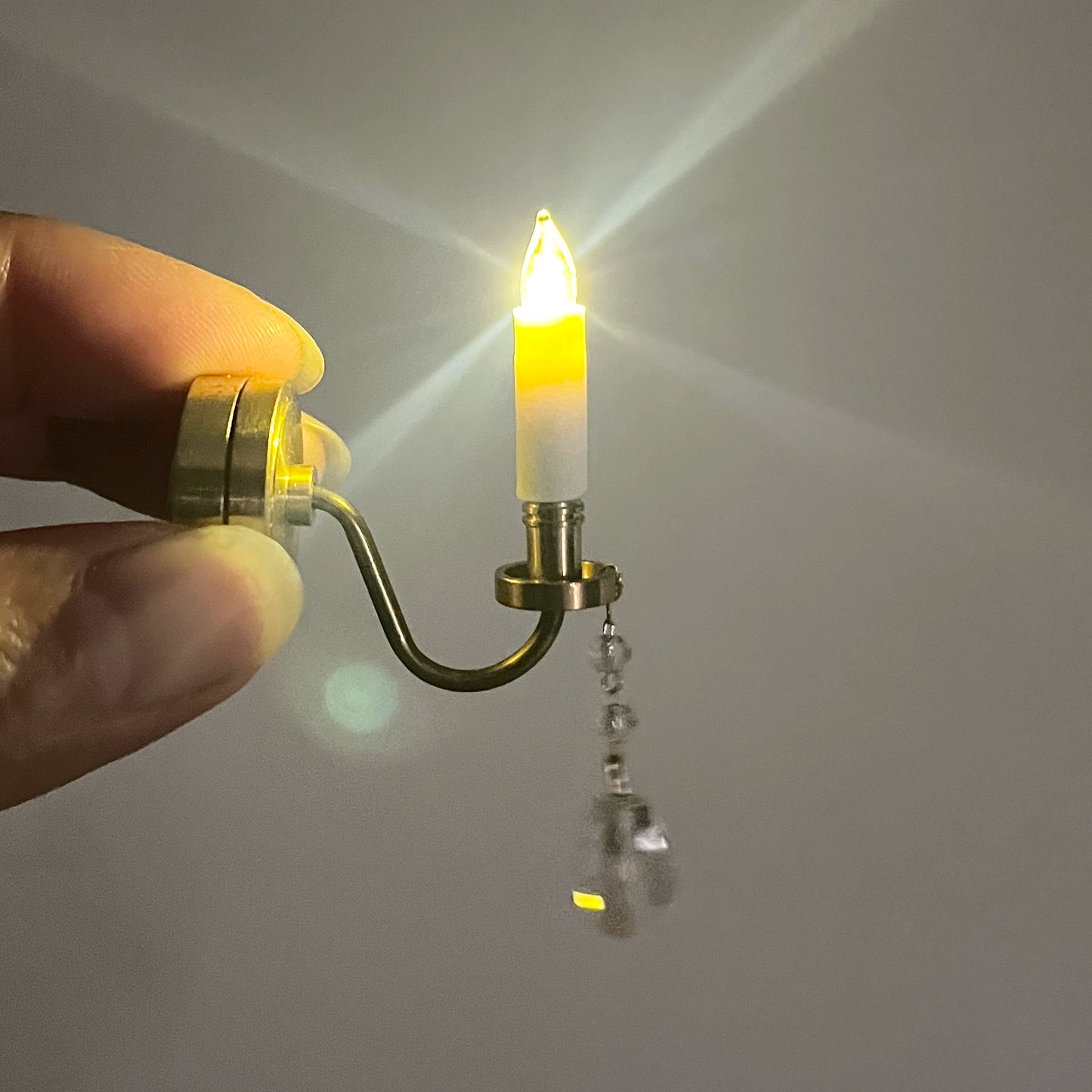 1:6 Scale 1:12 Scale Miniature Wall Light Set Dollhouse Decor BJD Doll Accessories Cotton Plush Toy Atmosphere Fridge Magnet