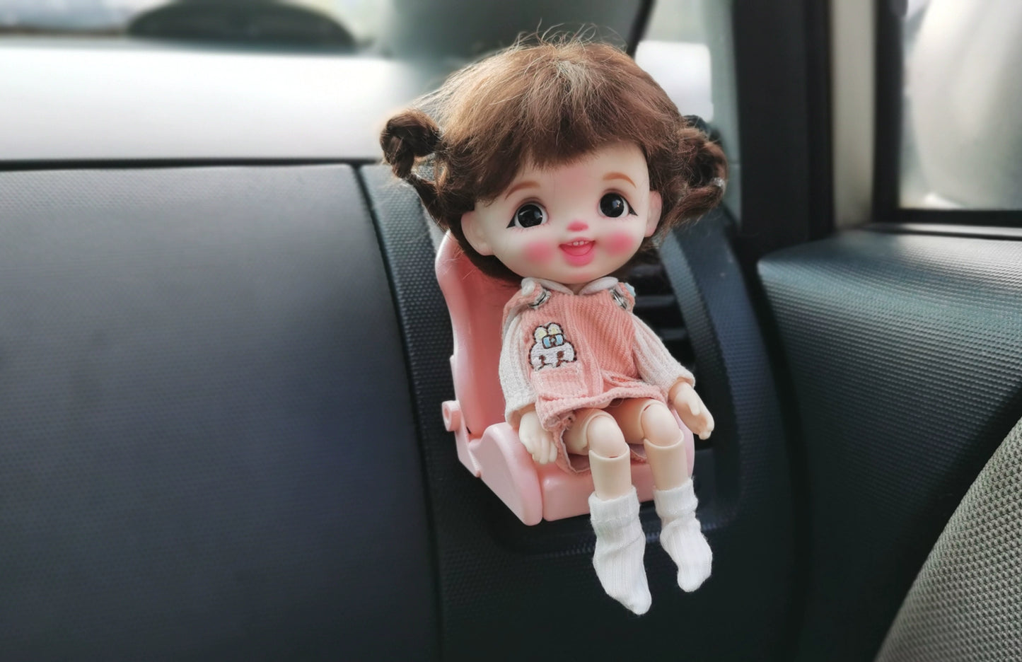 Asiento de coche en miniatura a escala 1:12 para muñecas Blyth Molly OB11 OB24, muebles en miniatura