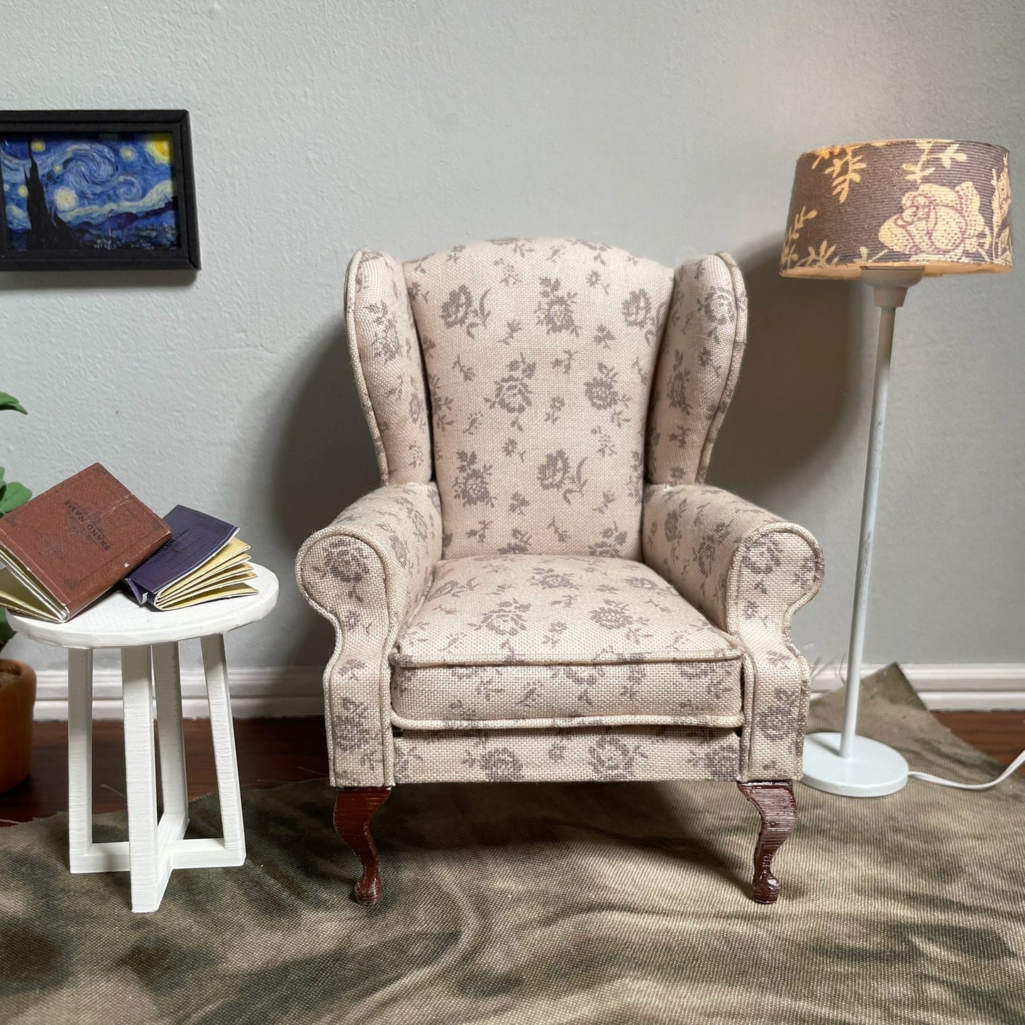1:12 Scale Retro Armchair Miniature Dollhouse Furniture