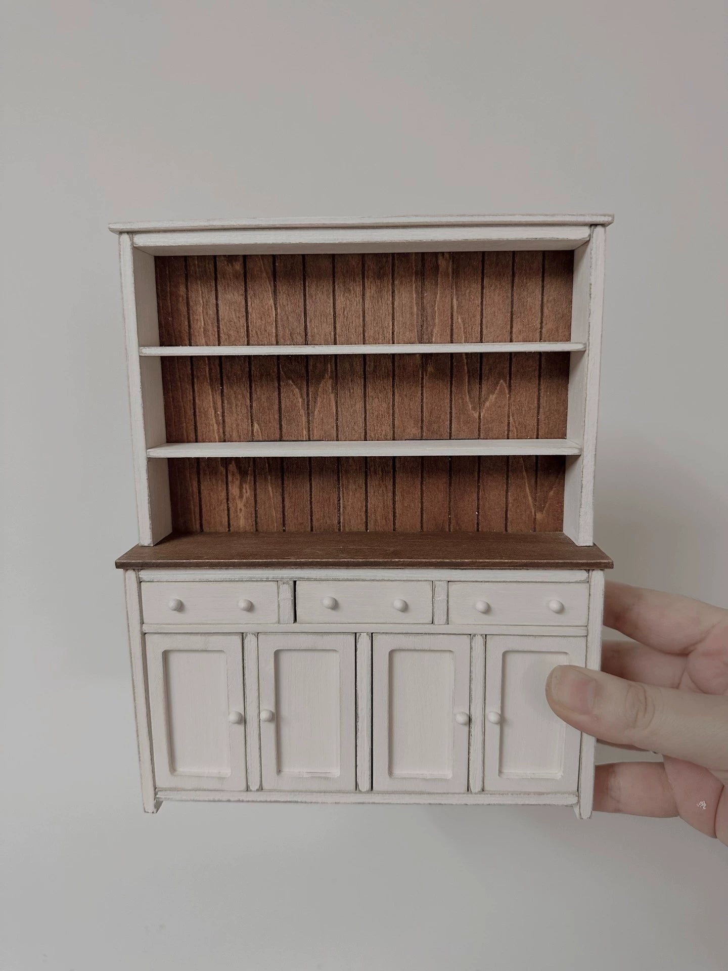 1:6 Scale Miniature Wooden Cabinet Dollhouse Furniture For Living Room Kitchen BJD Blythe