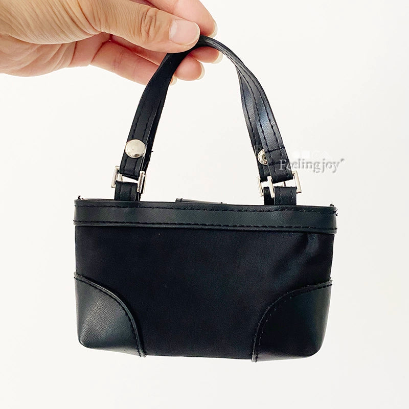 Accesorios en miniatura para muñecas BJD a escala 1:12, cámara, cuaderno, bolsa tipo cubo, caja de picnic
