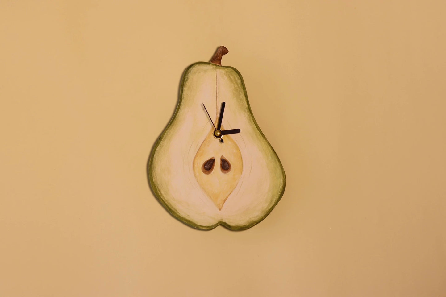 1:12 Scale Handmade Pear Shaped Miniature Clock For Dollhouse