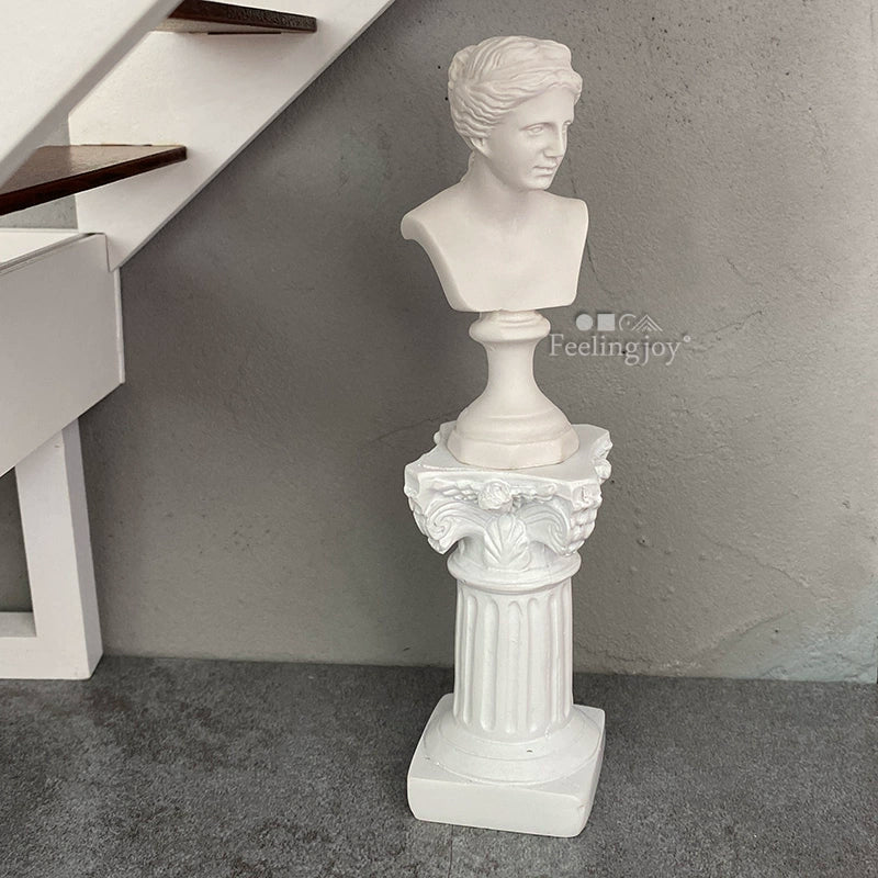 Statue miniature David en résine pour maison de poupée, échelle 1:6, figurine BJD Ob11, accessoire de scène