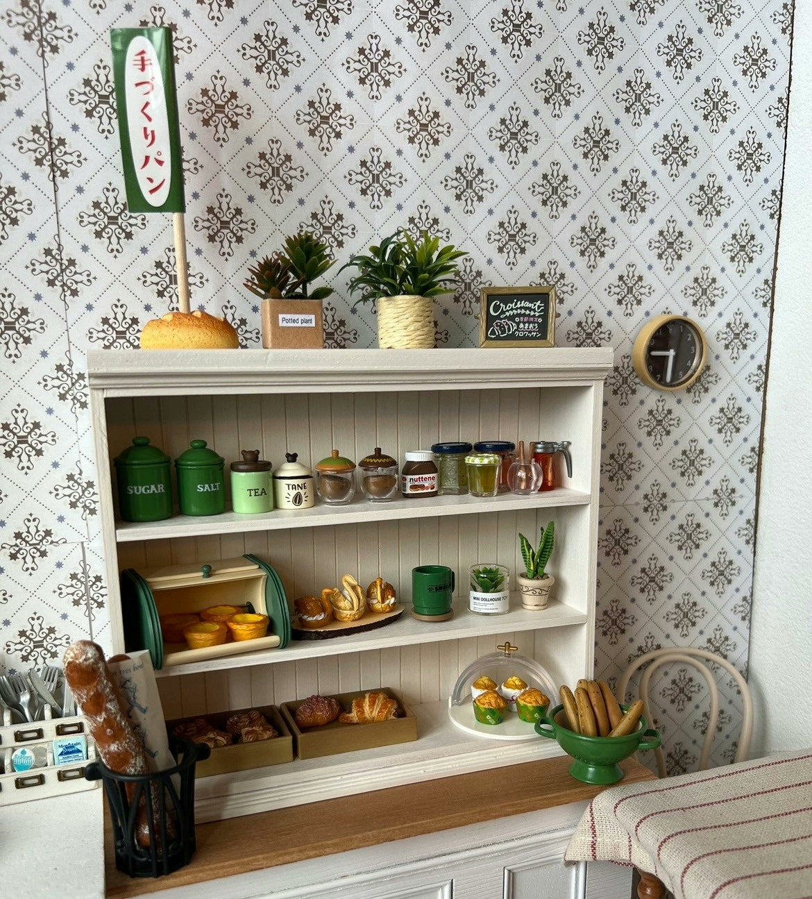 Mueble para bebidas en miniatura a escala 1:12, muebles para casa de muñecas en miniatura