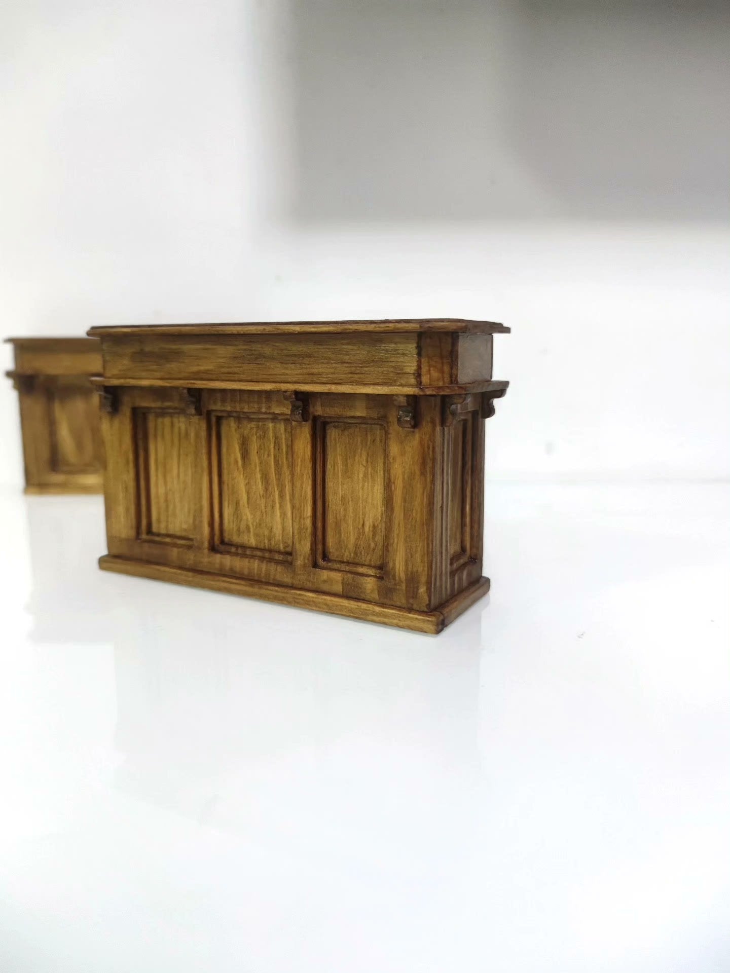Meubles miniatures de réception vintage pour maison de poupée à l'échelle 1:12