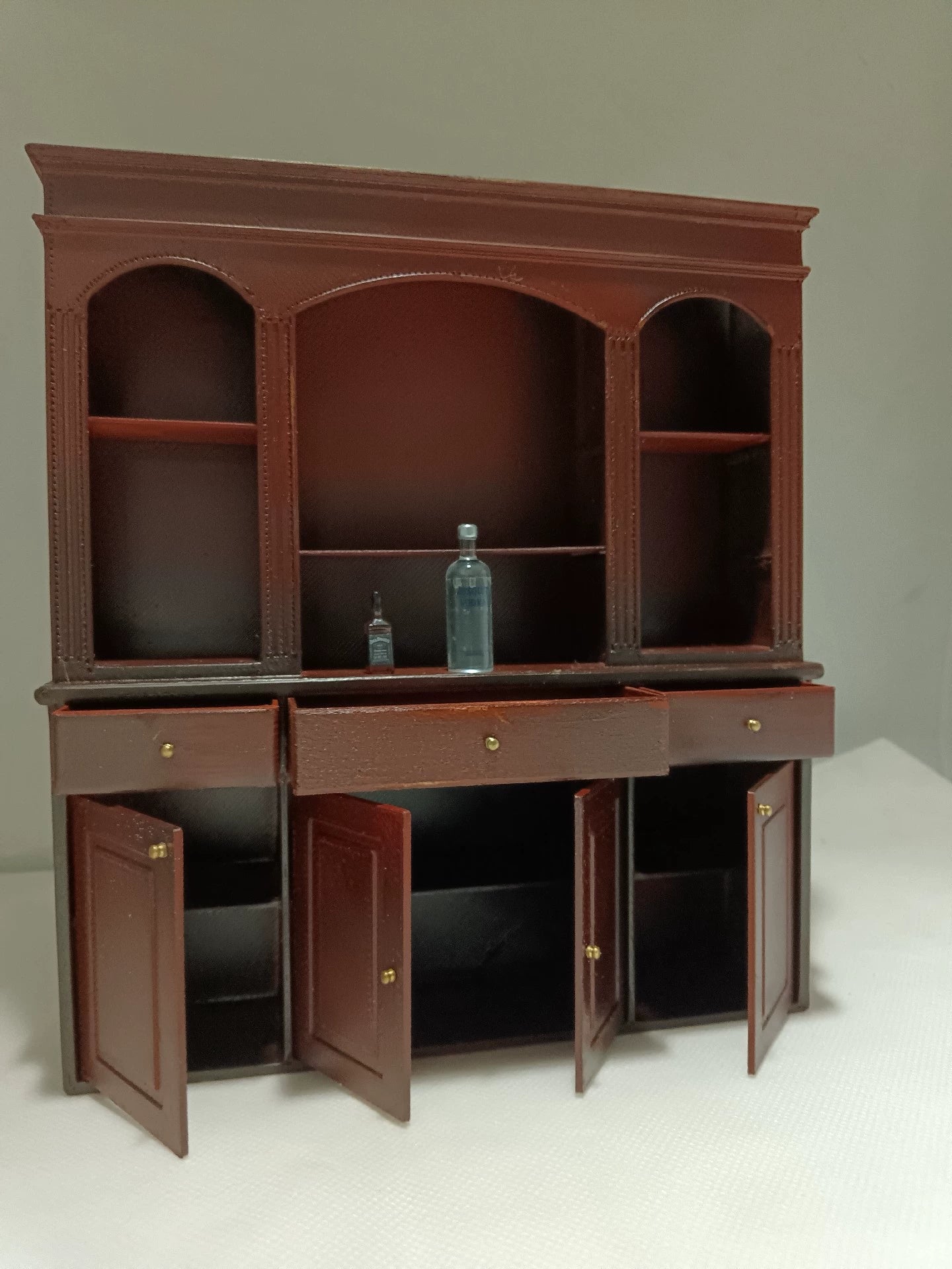 1:12 Scale Dollhouse Miniature Furniture Classic American Style Bar Counter