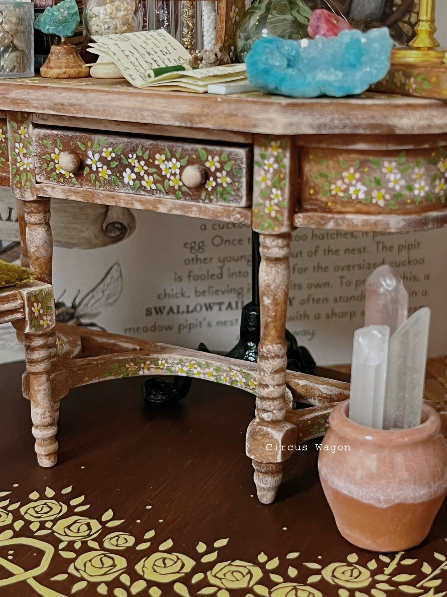 1:12 Scale Miniature Scholar Study Desk Miniature Dollhouse Furniture
