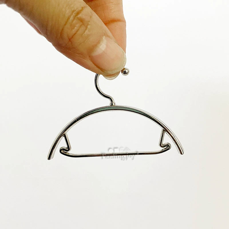 Accesorios para muñecas BJD a escala 1:12 y 1:6, modelo de percha de ropa de aleación en miniatura Blythe Ob11, bricolaje