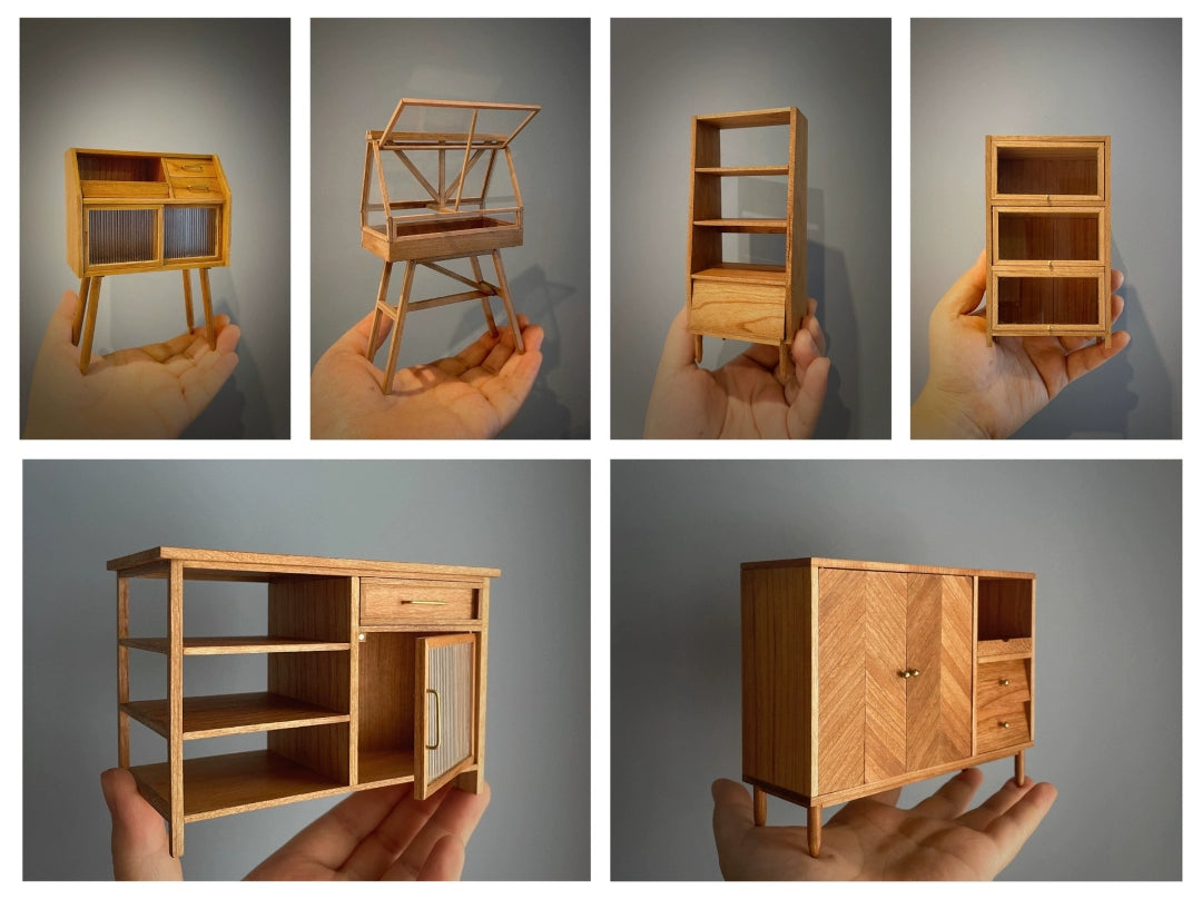 Muebles de casa de muñecas personalizados en miniatura