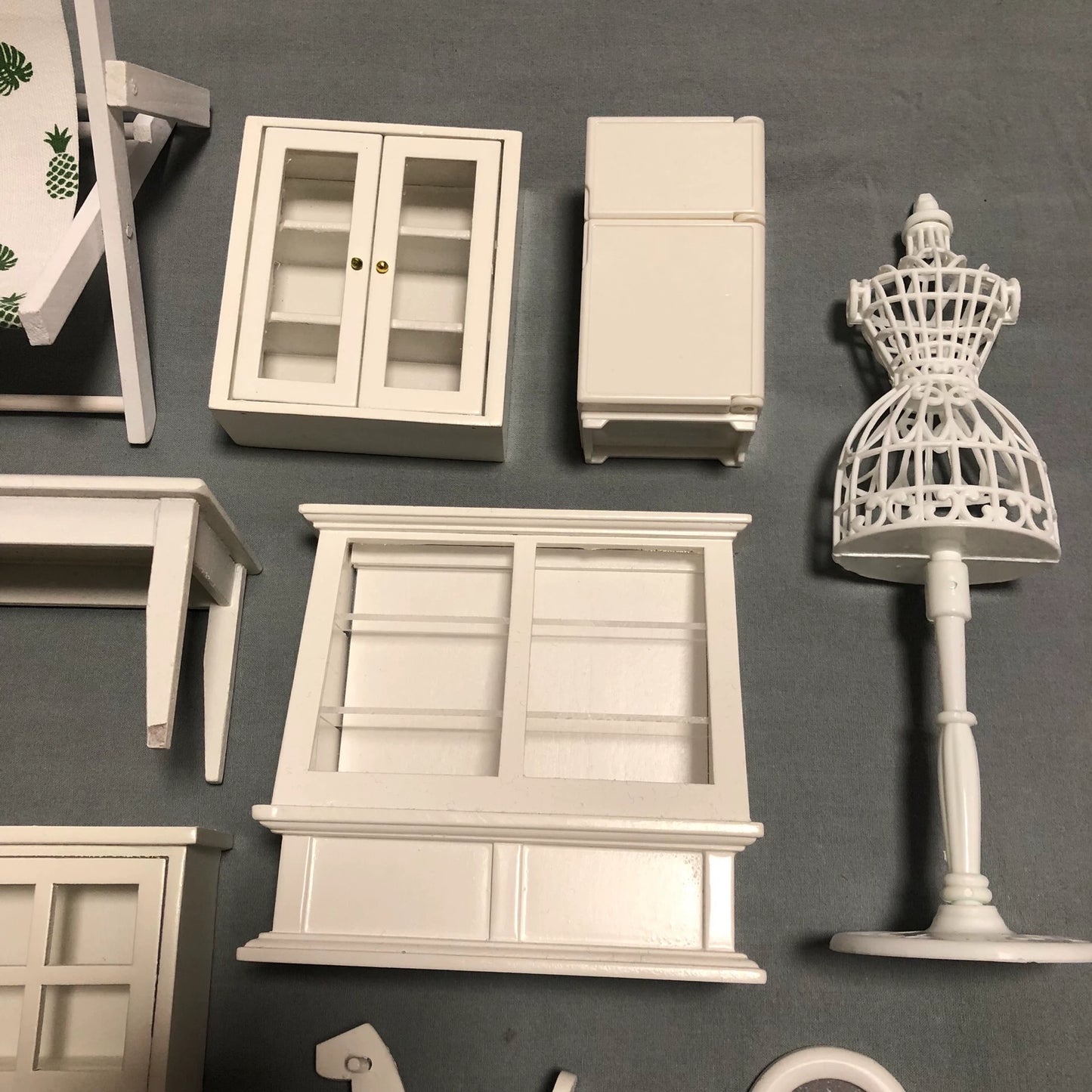 1:12 Scale White Dream Princess Dollhouse Miniature Furniture Set For Ob11 Dolls