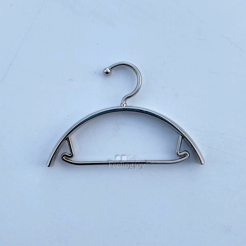 Accesorios para muñecas BJD a escala 1:12 y 1:6, modelo de percha de ropa de aleación en miniatura Blythe Ob11, bricolaje