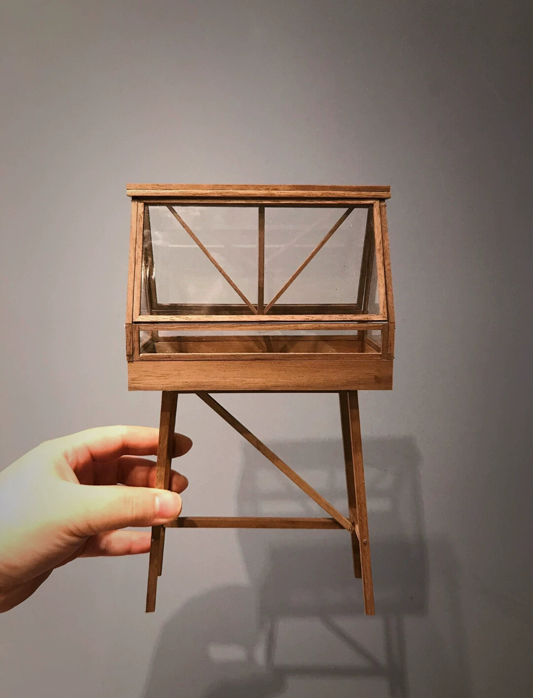 1:12 Scale Miniature Dollhouse Retro Glass Greenhouse For Blythe And Ob11 Dolls