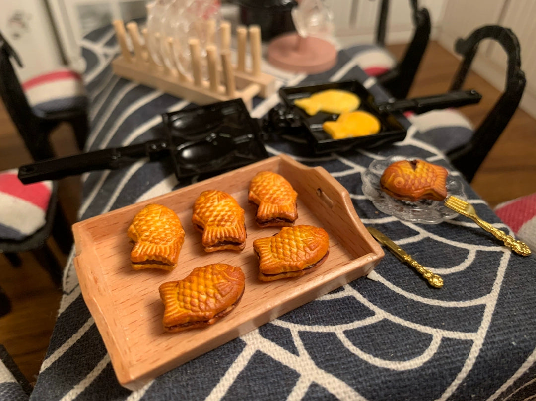1:12 Scale Miniature Taiyaki Handmade Soft Clay Dollhouse Food Accessory
