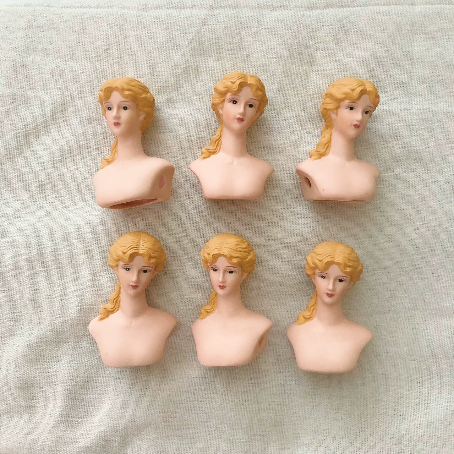 1:6 Scale 1:12 Scale Vintage Medieval Ceramic Doll Half Body Miniature Dollhouse Display Figurine