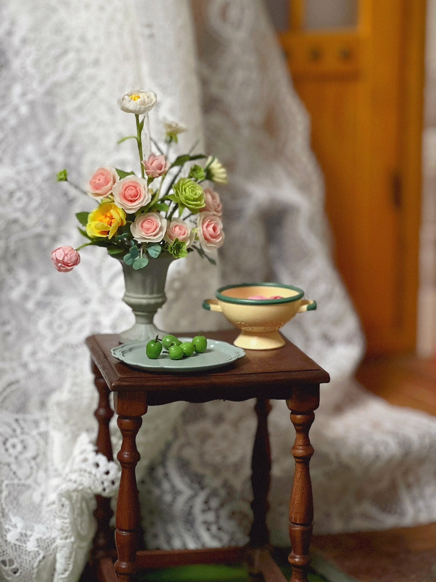 1:6 Scale Miniature Flower Arrangement Set For Blythe Dollhouse Decor