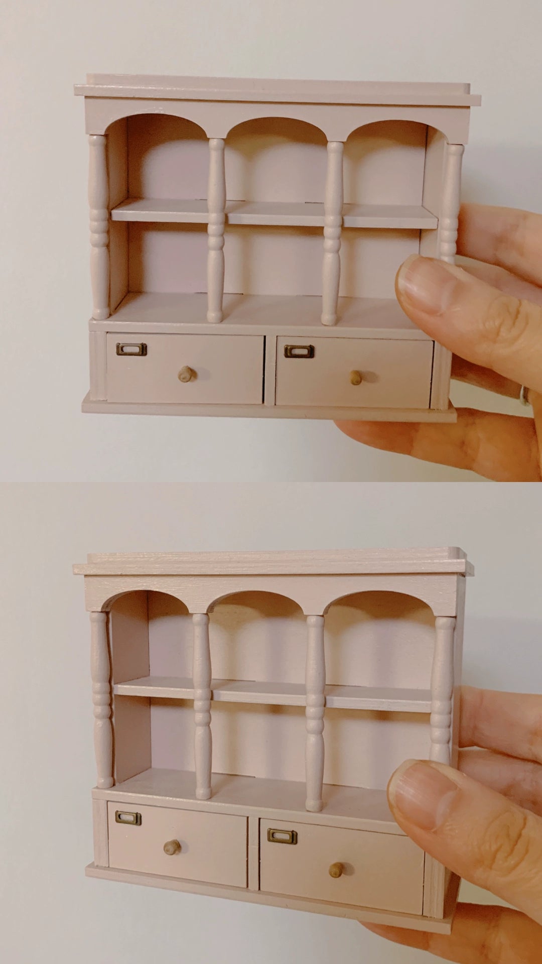 1:6 Scale Miniature Dollhouse Wooden Cabinet Wall Shelf Cupboard Dish Rack Retro Kitchen Furniture For Blythe Doll