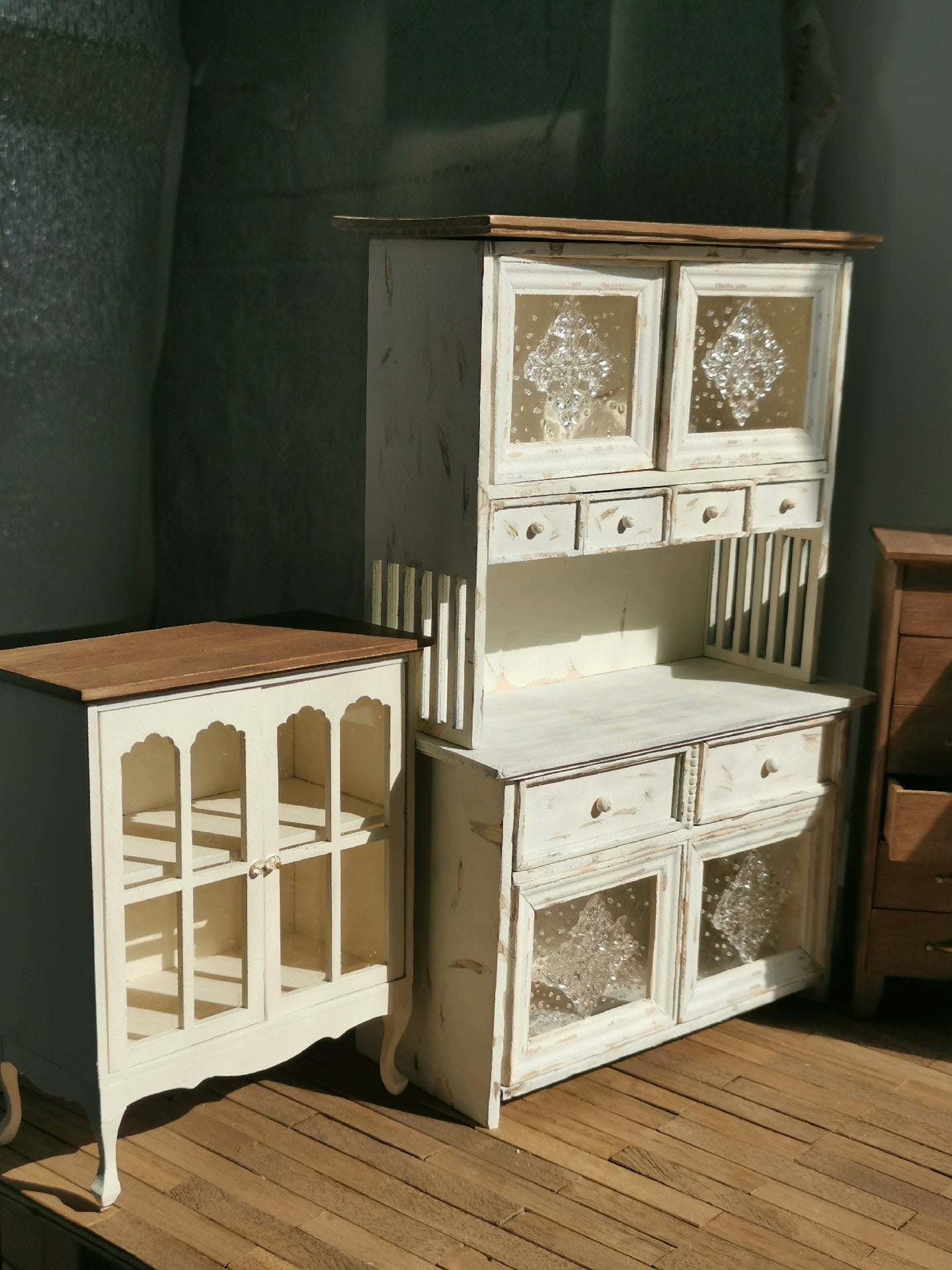 Buffet vintage à l'échelle 1:6, meuble de cuisine miniature pour maison de poupée Blythe BJD