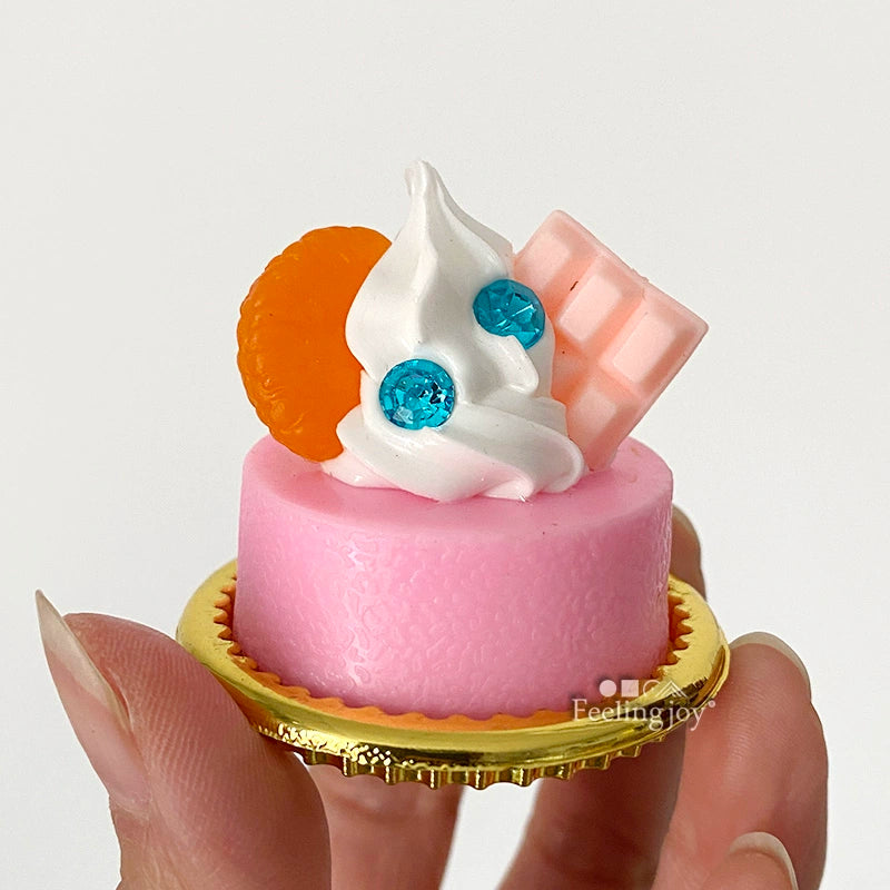 Gâteau miniature à l'échelle 1:6, dessert, modèle de poupée BJD, accessoire alimentaire miniature