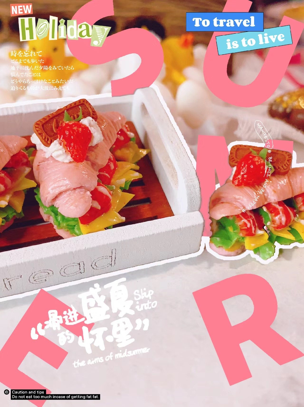 1:12 Scale Large Croissant Miniature Food For Dollhouse 1:6 Scale Bakery Display