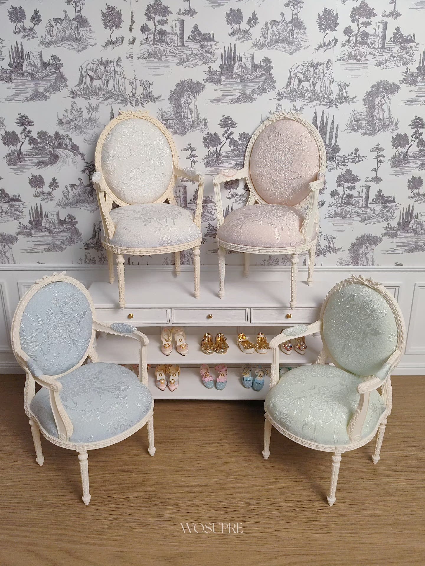 1:6 Scale Miniature BJD Chair For Blythe Dollhouse Furniture
