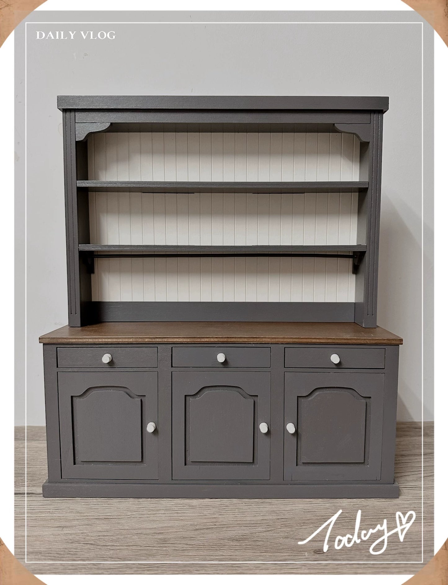 1:6 Scale Wooden Cabinet Sideboard Miniature Dollhouse Furniture For Blythe BJD Dolls