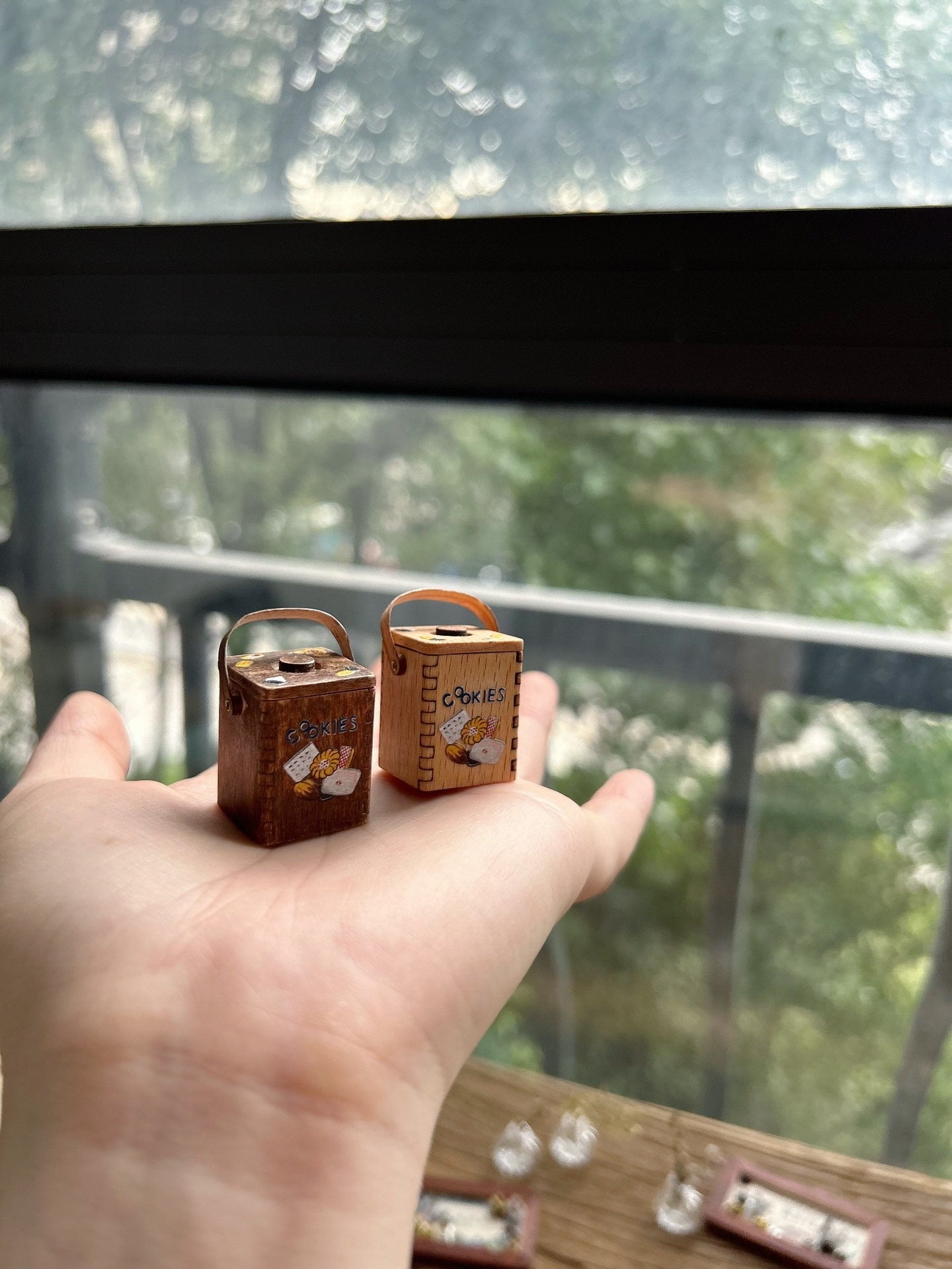 1:12 Scale Miniature Vintage Cookie Jar Miniature Furniture For Dollhouse Kitchen