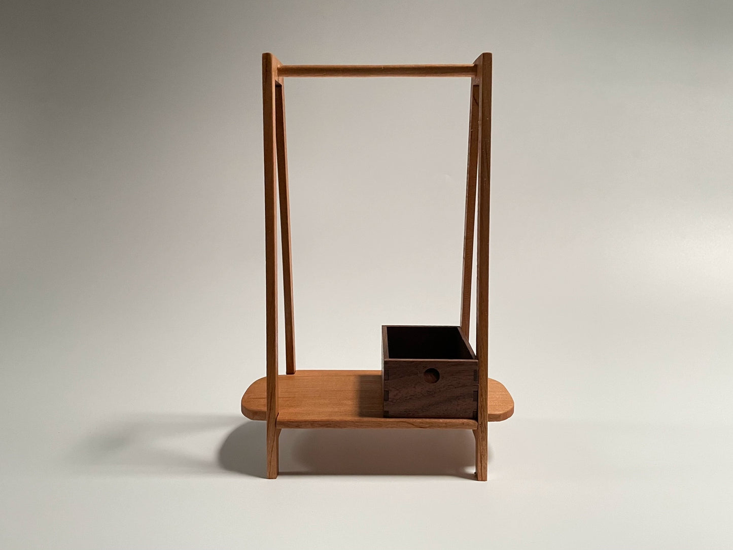 1:6 Scale Cherry Wood Hanger Miniature Dollhouse Furniture