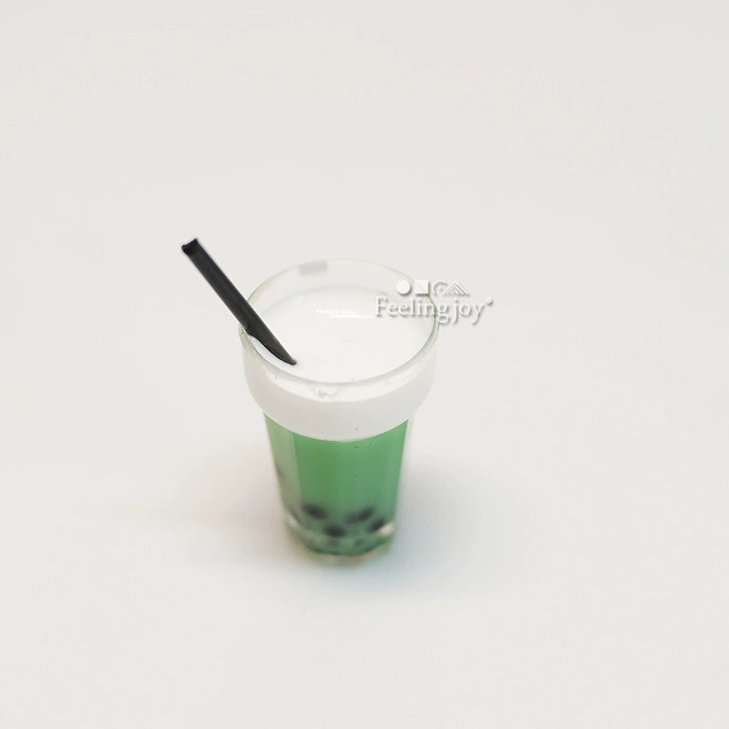 Service à thé miniature pour maison de poupée, échelle 1:6 et échelle 1:12, avec accessoires pour thé noir, citron et matcha