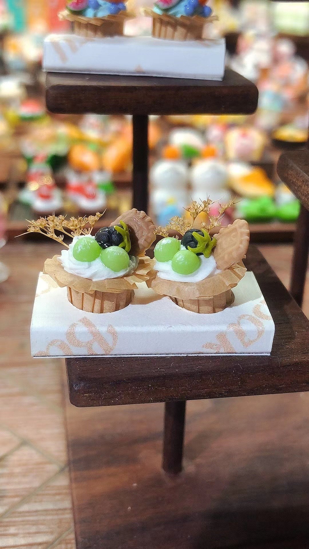 1:12 Scale Miniature Cupcake Series Dollhouse Cake Shop Scene Miniature Food Play