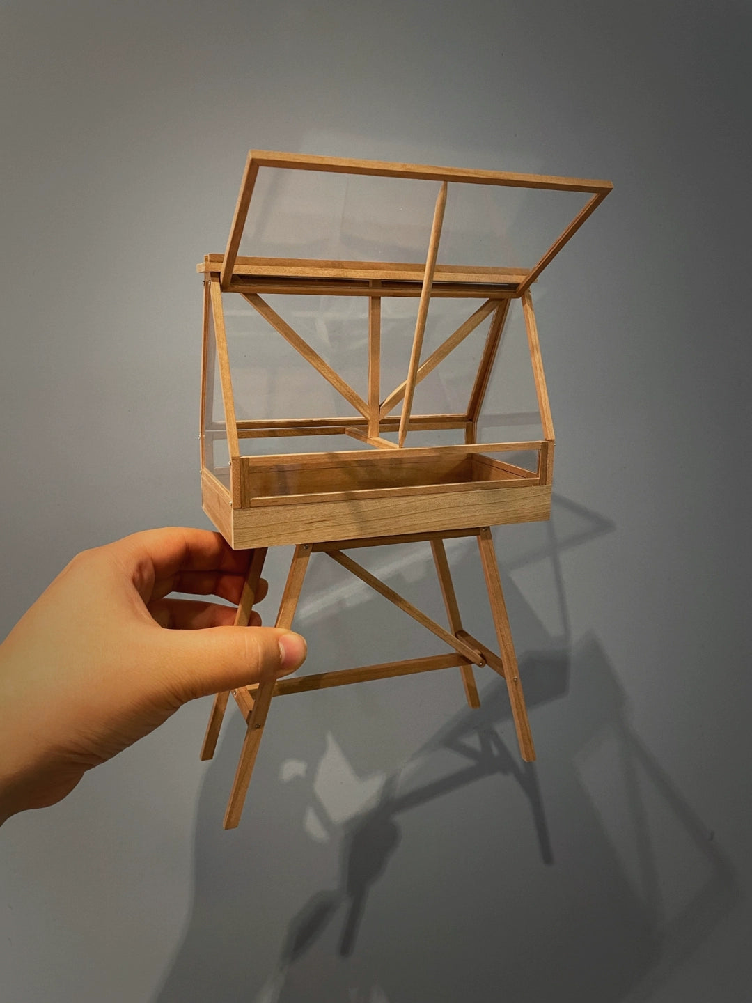 1:12 Scale Miniature Dollhouse Retro Glass Greenhouse For Blythe And Ob11 Dolls