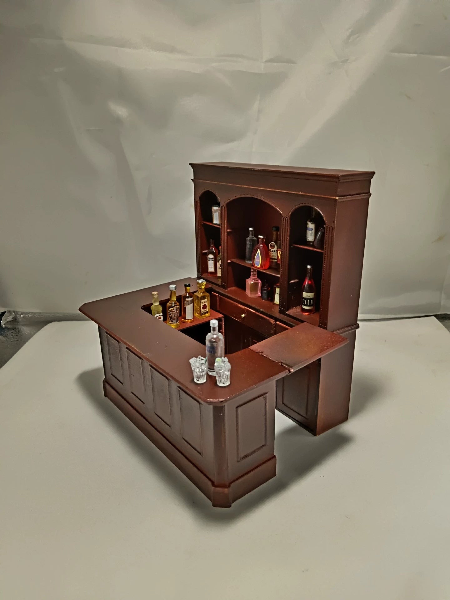 1:12 Scale Dollhouse Miniature Furniture Classic American Style Bar Counter