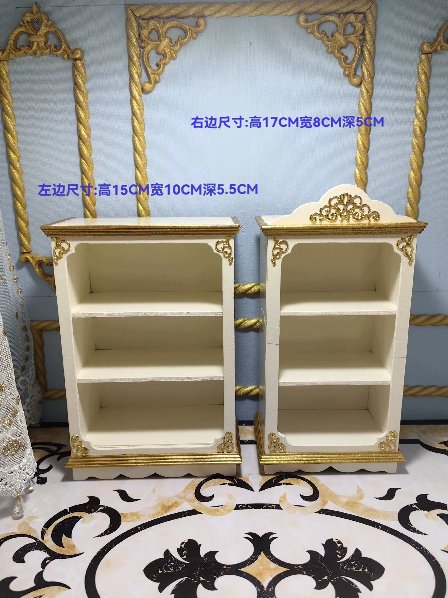 Armoire en bois de style français, échelle 1:6, échelle 1:8, échelle 1:10, échelle 1:12, vitrine, meubles miniatures pour maison de poupée, armoire à vin