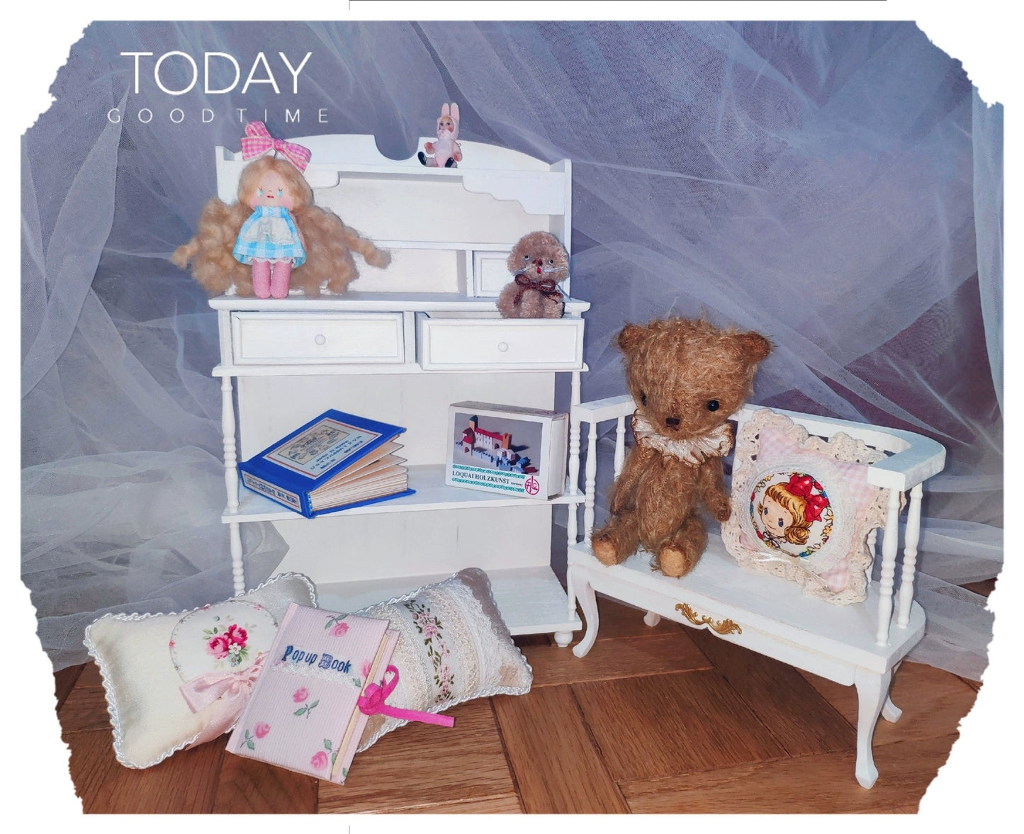 1:6 Scale Miniature Dollhouse Furniture Chair For BJD Blythe Dolls