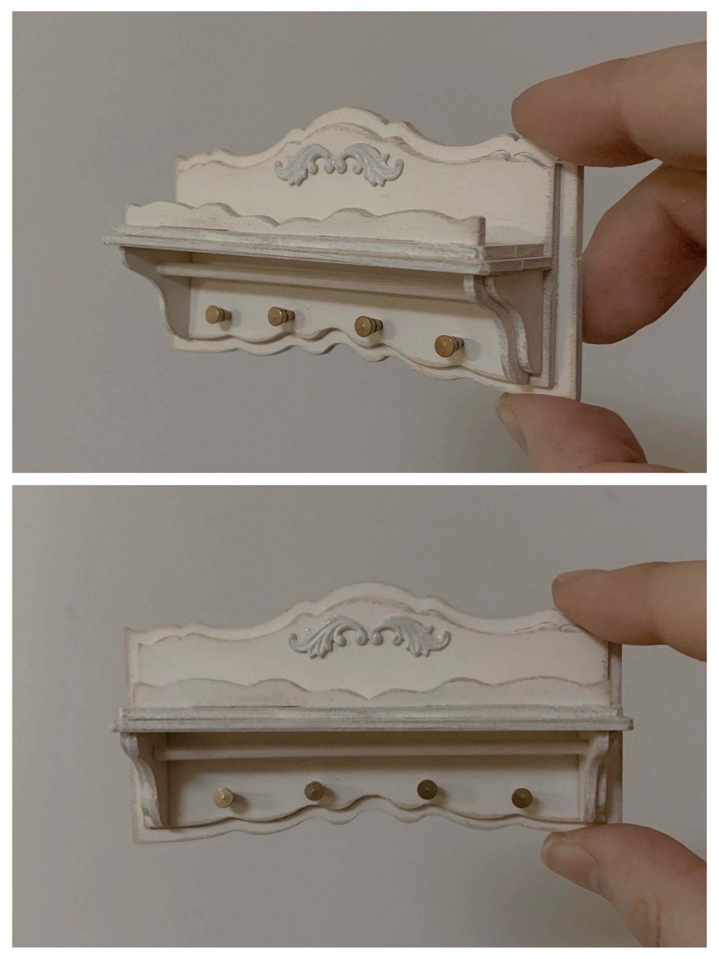 1:12 Scale Miniature Dollhouse Furniture Wooden Shelf For Blythe Dolls Playroom Decor