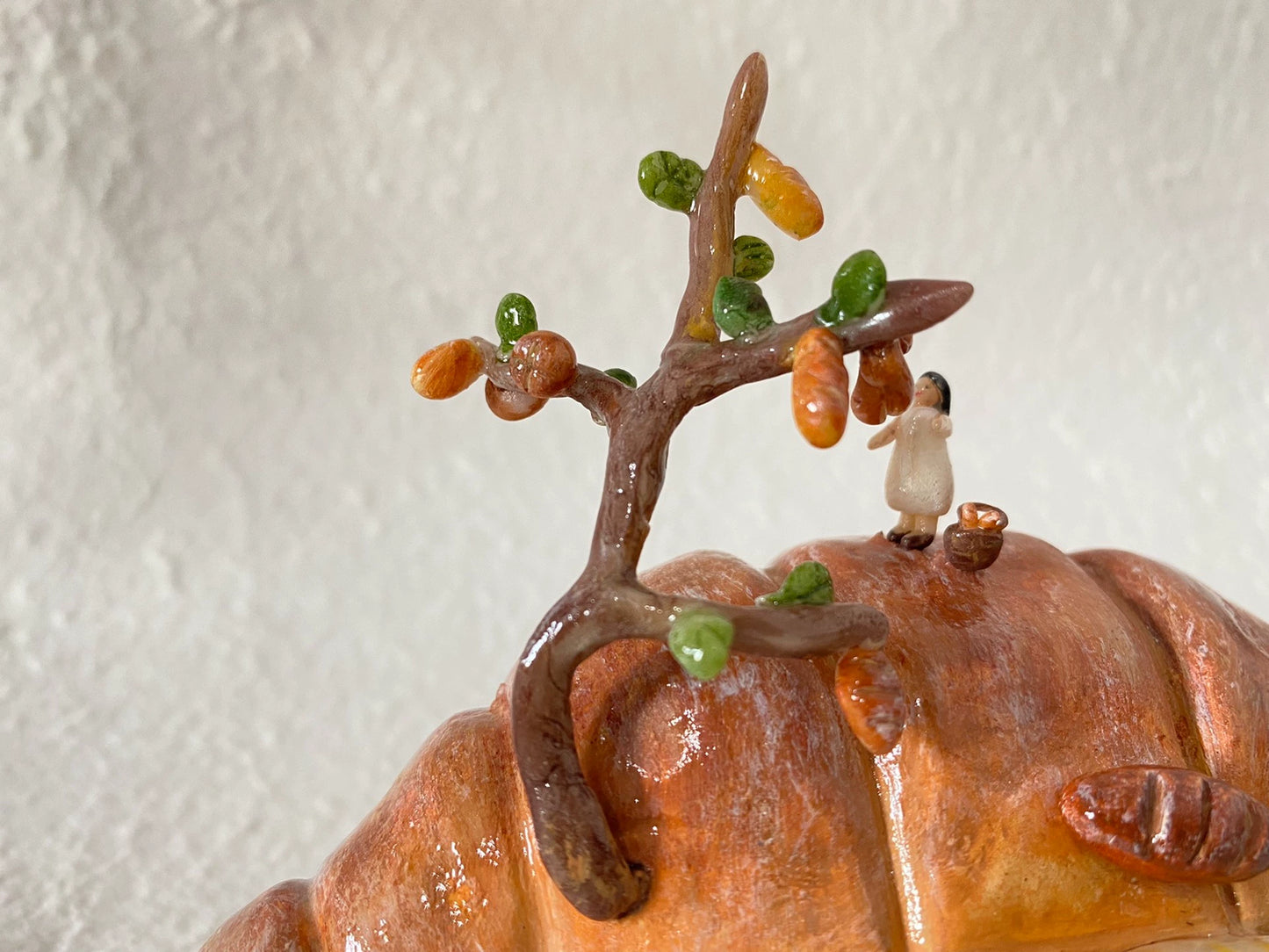 1:12 Scale Miniature Bread House Night Light With Stone Clay Decoration
