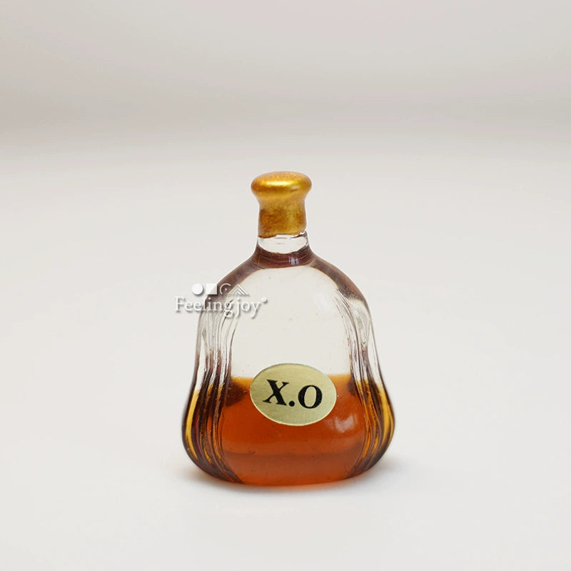 Accessoires miniatures pour maison de poupée, échelle 1:6 et 1:12, fausse bouteille de vin, pièce unique, meuble miniature