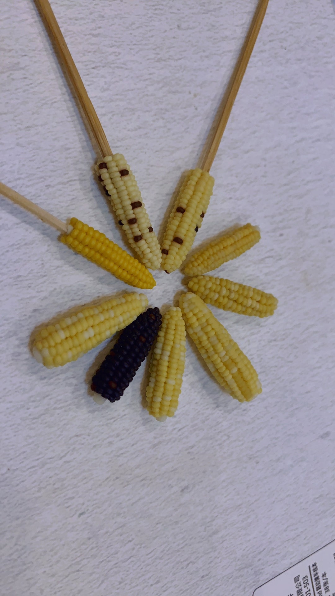 1:12 Scale Miniature Corn Soft Clay Dollhouse Food Accessory