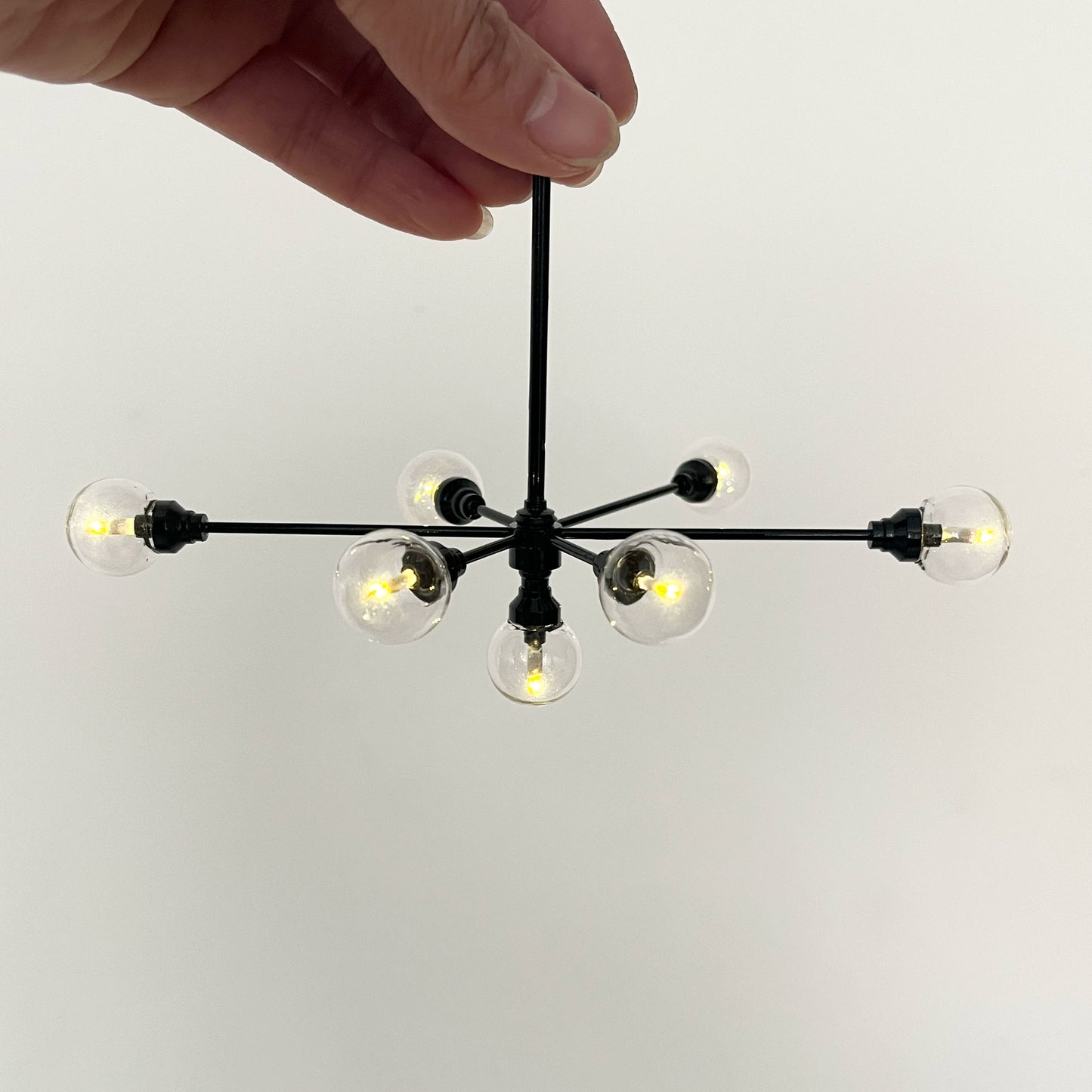 Lampe lumineuse sans fil à haricot magique pour maison de poupée, échelle 1:6, échelle 1:12, BJD Blythe