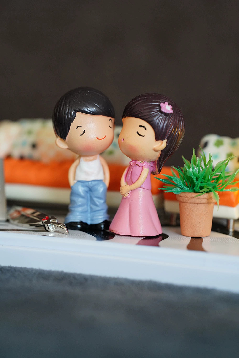 1:12 Scale Miniature Love Contract Scene Box Set Romantic Gift For Valentine's Day Anniversary Dollhouse Decor