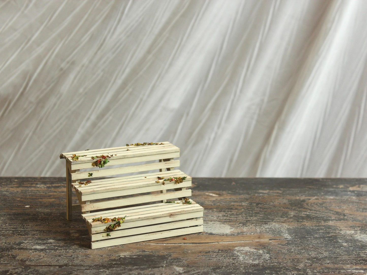Support de fleurs à feuilles mortes à l'échelle 1:6 pour prises de vue spéciales