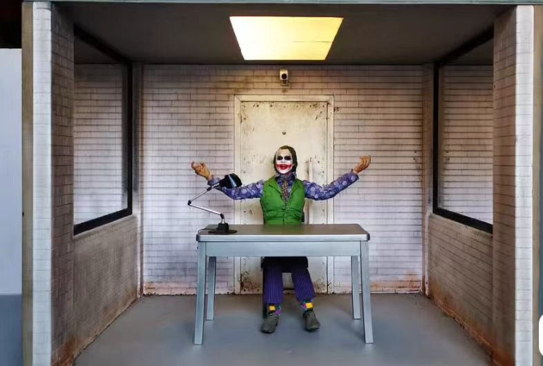 1:6 Scale Action Figure Display Scene For Iron Man Batman Joker Miniature Dollhouse