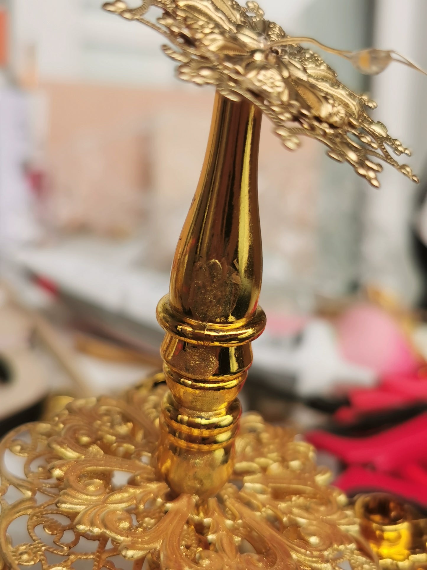 1:4 Scale BJD Crystal Chandelier Miniature Dollhouse Lighting Accessory