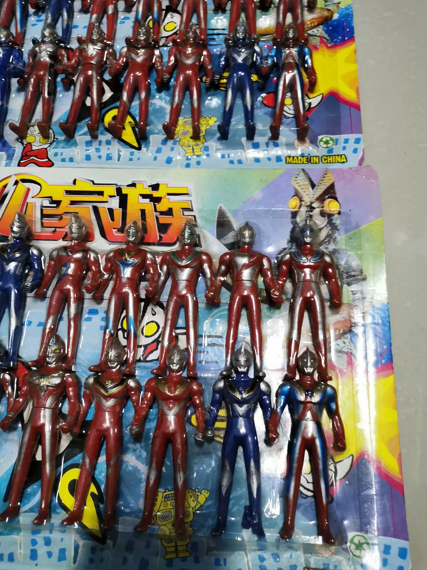 1:12 Scale Ultraman Action Figure Toy Set 48 Pieces 11cm Height Miniature Collectible